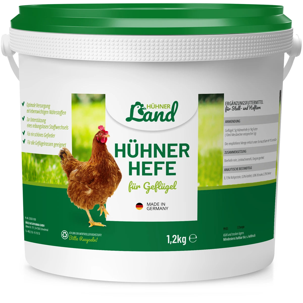 Hühner Land Hühnerhefe für Geflügel