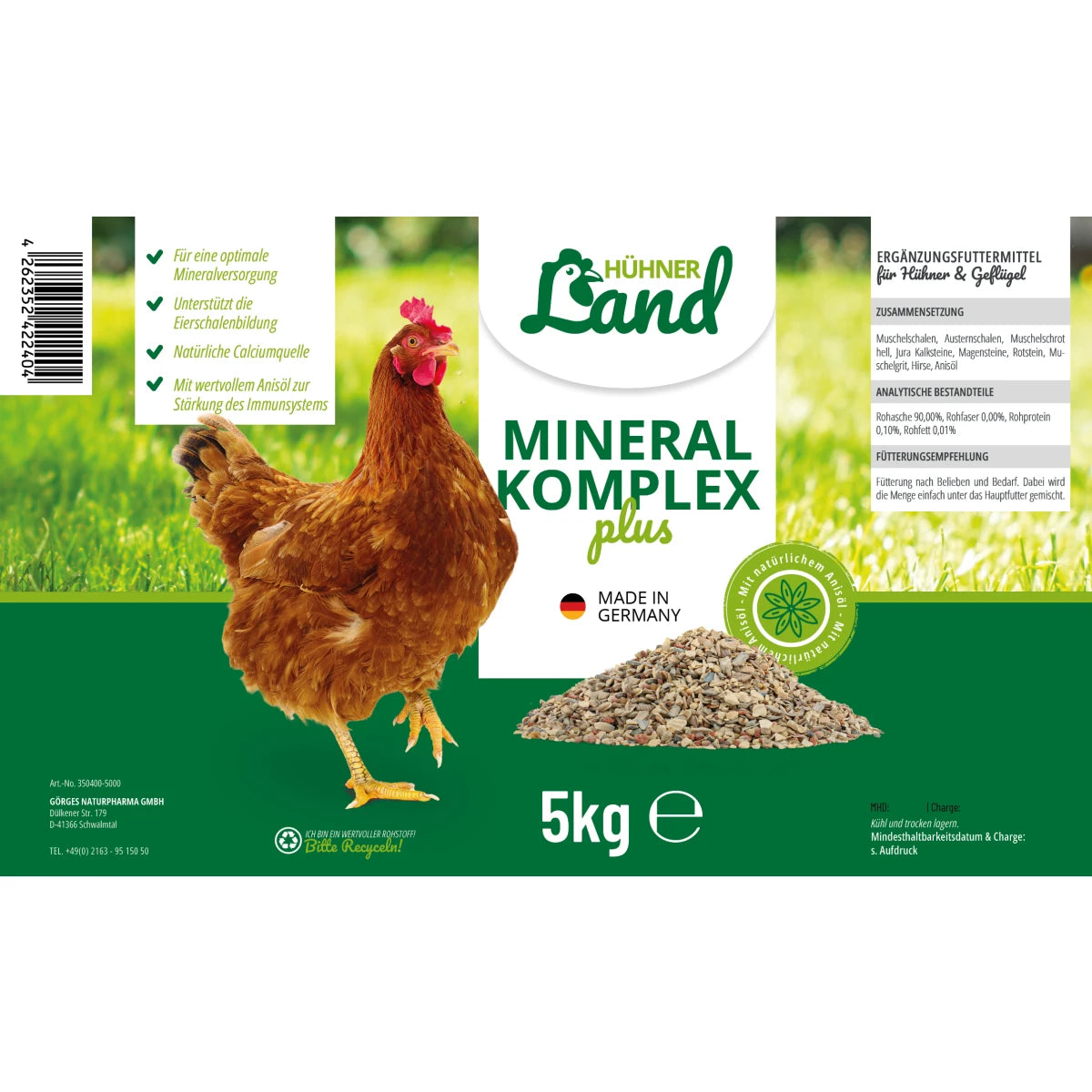 Hühner Land Mineral Komplex Plus mit Anisöl