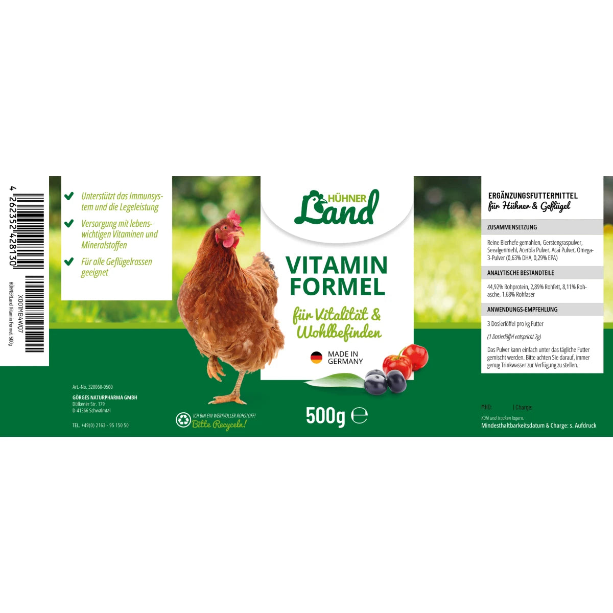 Hühner Land Vitamin Formel