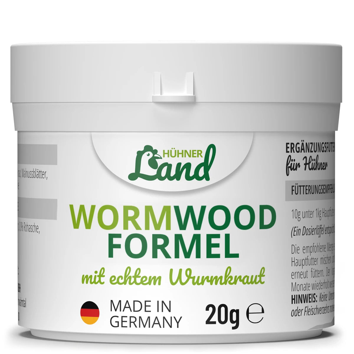 Hühner Land Wormwood Formel